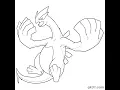 Free Lugia Coloring Pages Printable PDF Pokemon Legendary Bird Activity