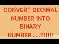 C PROGRAM convert DECIMAL number into BINARY number APPLICATION OF ARRAYS