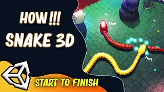 How To Make Snake 3D game in Unity Unity Beginner Tutorial C Coding