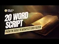 The Genie Script - 20 Word Manifestation Script Wesley Virgin