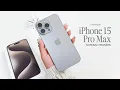 Download Lagu iPhone 15 Pro Max Natural Titanium (1TB) aesthetic unboxing 🩶 asmr + phone cases ✨️