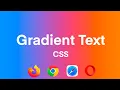 How to Create a Gradient Text Using CSS
