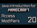 Java Introduction for Minecraft Modding 2023 - 20 Access Modifiers