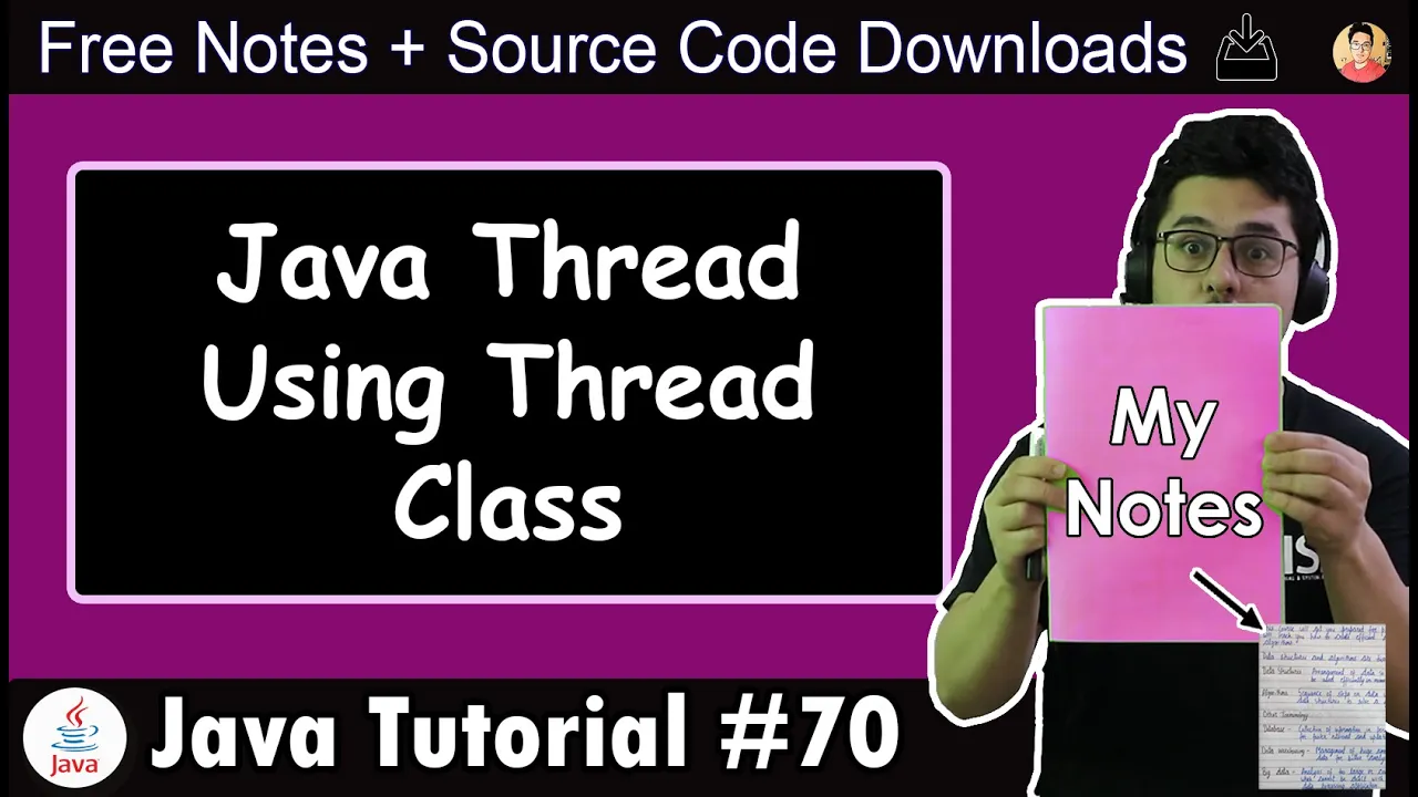 Creating a Thread by Extending Thread class - YouTube thumbnail