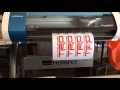 Printing TRD Toyota Racing Development stickers on our Roland printer