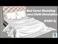 Bed modeling Bed cover modeling with cloth simulation in 3ds Max 3ds max tutorial Part-3