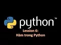 Python A Z Bai 6 Ham trong Python