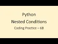 Coding Practice 6B Nested Conditions Python NxtWave CCBP