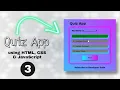 How to make Quiz App using HTML CSS JavaScript Part - 3 Developer Dude