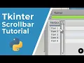Tkinter Scrollbar Tutorial Add Scrollbars to Text Frame Canvas in Python GUI