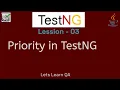 TestNG Selenium - Lesson 03