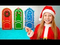 Nastya kabur dari dunia Natal untuk mendapatkan mainan yang memantul