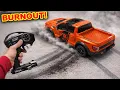 Ford Raptor RC Burnout Truck Destroys Carpet