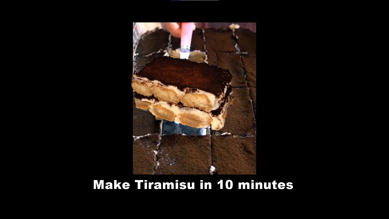 Tiramisu Easy Recipe Homemade Dessert #Shorts