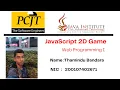 JavaScript 2D Game Project Selection program Java Institute Thamindu Bandara