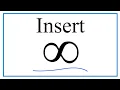 How to Insert the Infinity Symbol in Microsoft Word
