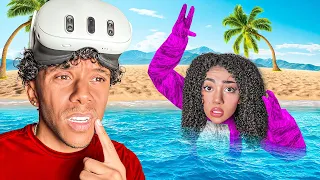 I Play The GORILLA TAG BEACH MAP With My GIRLFRIEND