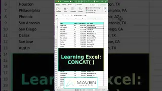 How to Use The Excel CONCAT Function