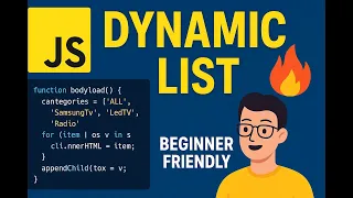 How to Dynamically Add List Items Using JavaScript DOM Manipulation Tutorial