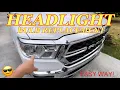 RAM 1500 HEADLIGHT BULB REPLACEMENT - The Easy Way