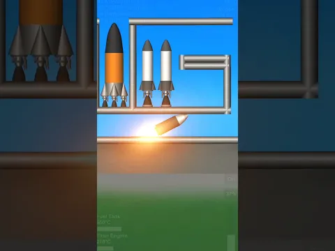 Little Rocket 🚀 Tiny Launch Mission | Spaceflight Simulator #shorts #gaming