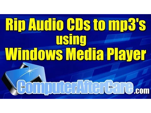 Download MP3 Rip Audio CD to mp3 Using Windows Media Player