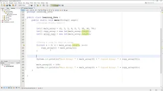 LEARN JAVA Array Copying