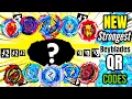 All NEW STRONGEST Beyblades QR Codes ULTIMATE VALTRYEK V9 BEYBLADE BURST APP