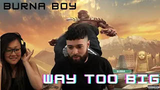 burna boy way too big official music video music reaction