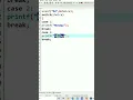 c program to print day of week using switch case