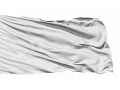 Realistic 3D Detailed Slow Motion White Flag In The Wind - Seamless Looping Stock Footage