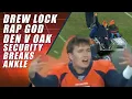 Drew Lock Raps Security Guard Injured Broncos vs Raiders Finale