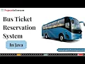 Bus Reservation System Java Project