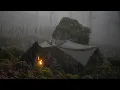 Download Lagu surviving rainstorm under a rock - No tent , No sleeping bag !