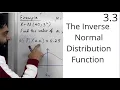Edexcel A Level Maths 3 3 The Inverse Normal Distribution Function