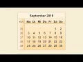 Download Lagu Kalender September 2018 MP3