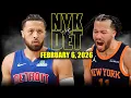 Lagu New York Knicks vs Detroit Pistons Full Game Highlights – February 6, 2026 | NBA Season
