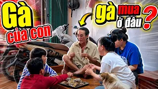 Anh người yêu Jet Jet mang gà qua đãi ông tám để kết thúc chuyện vừa rồi