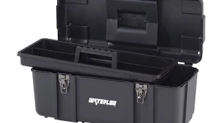 Waterloo PP-2009BK Portable Series Plastic Tool Box with Tote 20-Inch Black