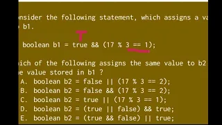 Equivalent Boolean Expressions Java - AP Computer Science A