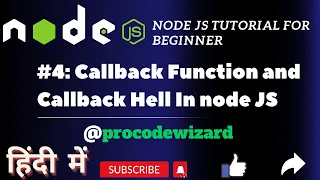 Introduction to callbacks callback hell node js course best node js tutorial on youtube