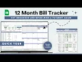 How to Track Bill Payments - 12 Month Bill Calendar and Bill Tracker