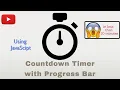 Countdown Timer with Progress Bar HTML JavaScript CSS in just 8 minutes