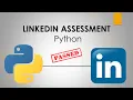 Python LinkedIn Assessment PASSED