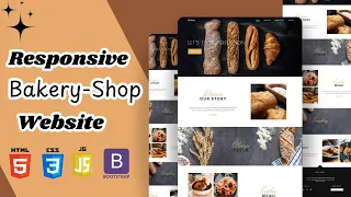 Responsive Bakery Shop Website Design Using HTML CSS JavaScript Free Source Code