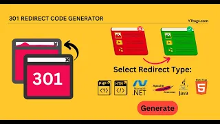 301 Redirect Code Generator - permanent URL redirection of html php asp aspx files and htaccess