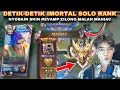 DETIK-DETIK IMORTAL SOLO RANK LANGSUNG MANIAC PAKE BUILD SETAN | MLBB