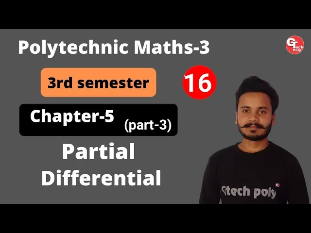 Applied Mathematics-3 | Lecture-16 | Chapter-5 Partial Differentiation (part-3) | Polytechnic.