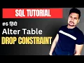 ALTER Table DROP CONSTRAINT - SQL Server Part