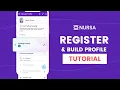 Register and Build Profile - Nursa App for Clinicians